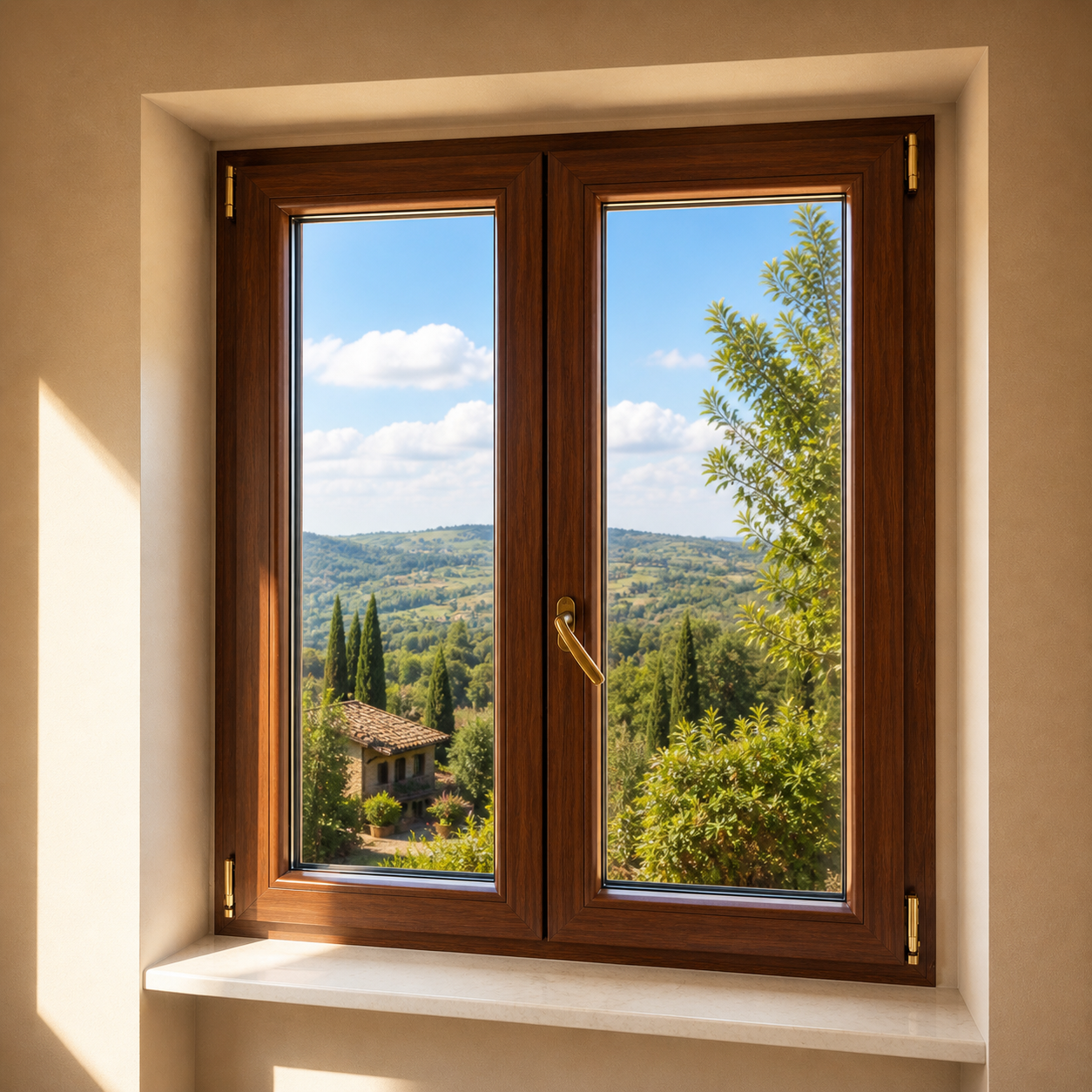 Infissi in PVC installati su abitazione nel Lazio